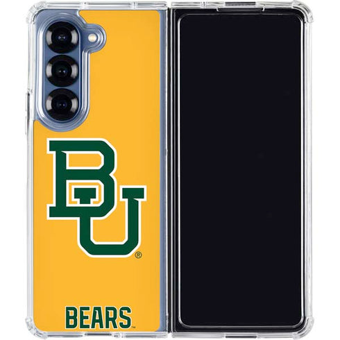 Baylor University BU Yellow Galaxy Z Fold6 Clear Case