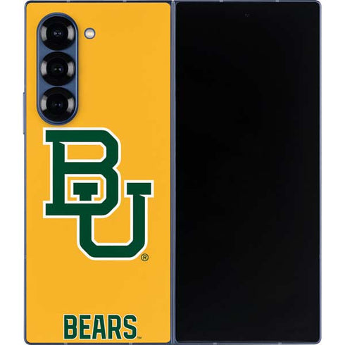Baylor University BU Yellow Galaxy Z Fold6 Skin