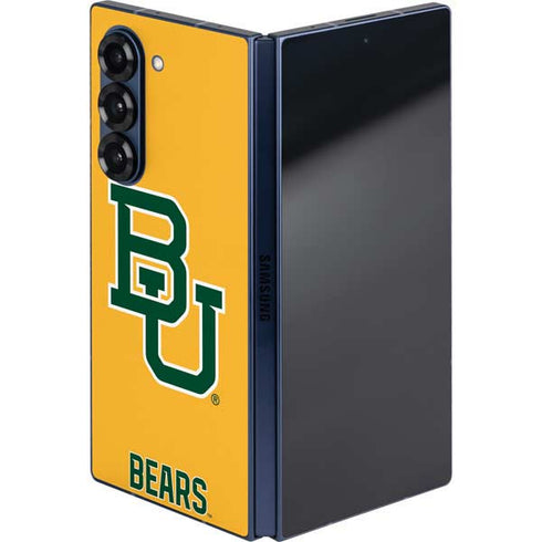 Baylor University BU Yellow Galaxy Z Fold6 Skin
