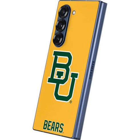 Baylor University BU Yellow Galaxy Z Fold6 Skin