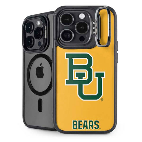 Baylor University BU Yellow iPhone 14 Pro Max Kickstand Case