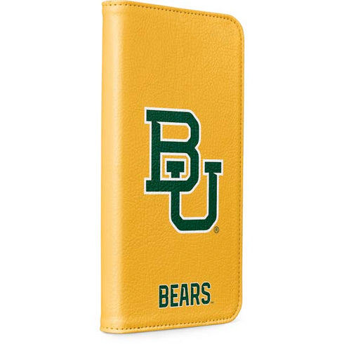 Baylor University BU Yellow iPhone 15 Pro Max Folio Case