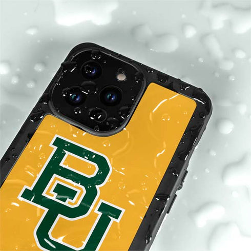 Baylor University BU Yellow iPhone 15 Pro Waterproof Case