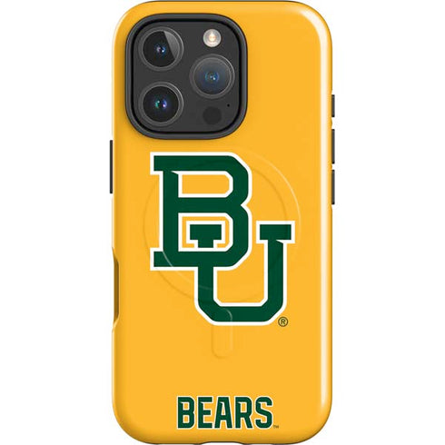 Baylor University BU Yellow iPhone 16 Pro Magsafe Impact Case