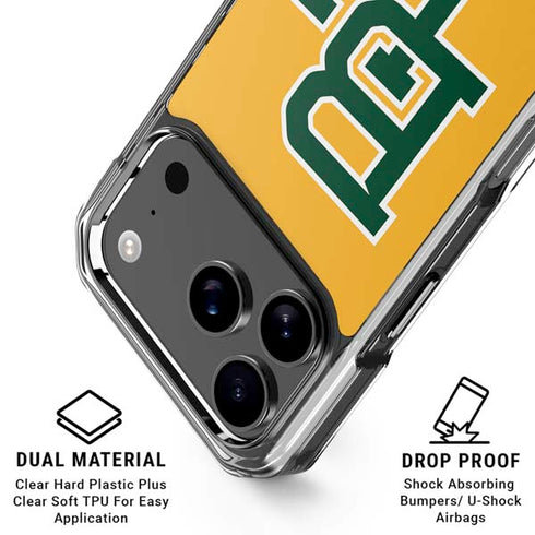 Baylor University BU Yellow iPhone 18 Pro Clear Case