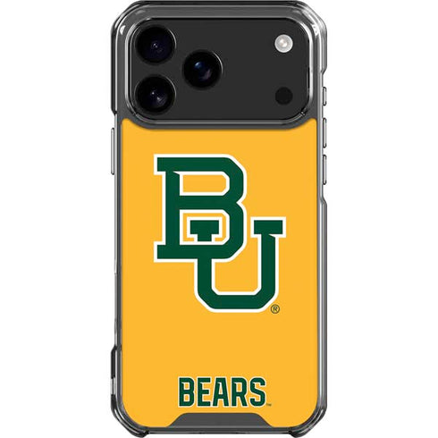 Baylor University BU Yellow iPhone 18 Pro Max Clear Case