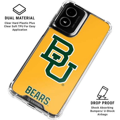 Baylor University BU Yellow Moto G Power 5G (2024) Clear Case