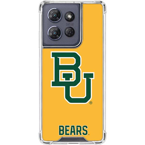 Baylor University BU Yellow Moto G Stylus 5G (2025) Clear Case