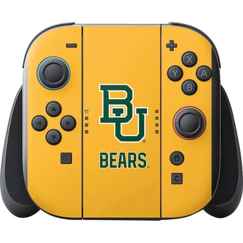 Baylor University BU Yellow Nintendo Switch 2 (2025) with Joy-Con Skin