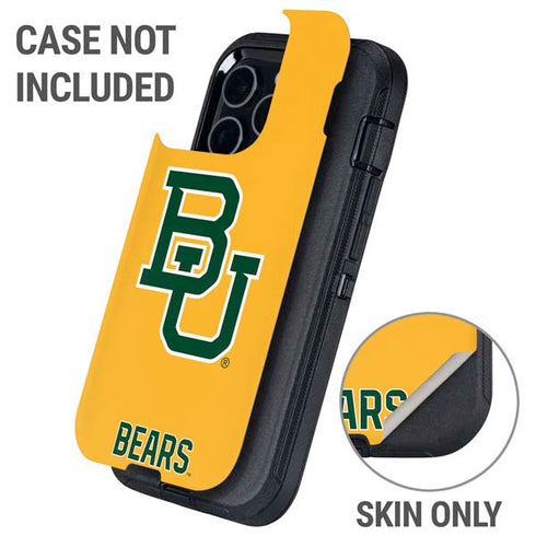 Baylor University BU Yellow Otterbox Defender iPhone Skin