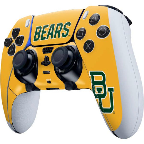 Baylor University BU Yellow PS5 DualSense Edge Pro Controller Skin
