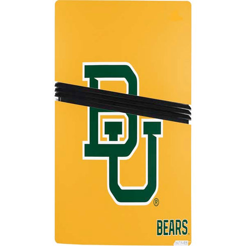 Baylor University BU Yellow PS5 Pro Console Skin