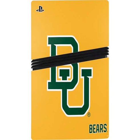 Baylor University BU Yellow PS5 Pro Disk Bundle Skin
