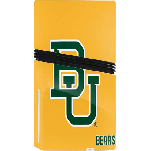 Baylor University BU Yellow PS5 Pro Disk Console Skin