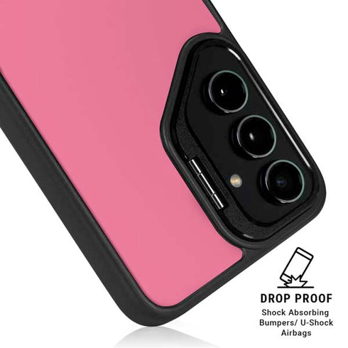 Bubble Gum Pink Galaxy S25 Kickstand Case