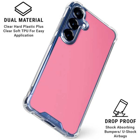 Bubble Gum Pink Galaxy S25 Plus Clear Case