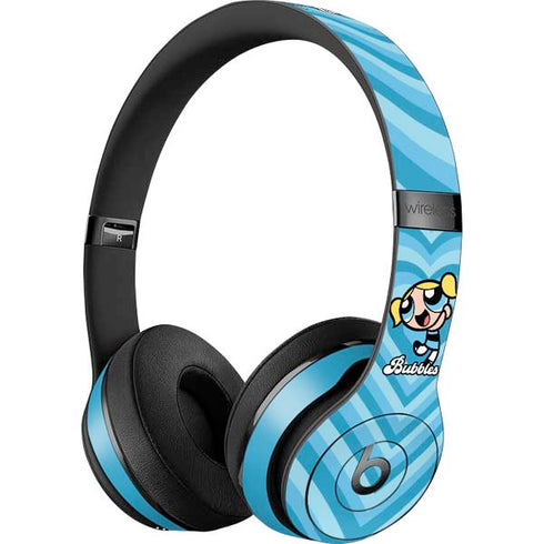 Cartoon Network Powerpuff Girls Bubbles Blue Hearts Beats Solo 3 Wireless Skin