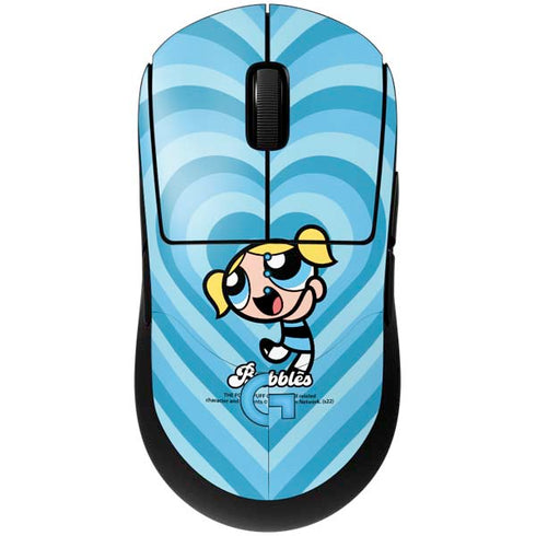 Cartoon Network Powerpuff Girls Bubbles Blue Hearts G Pro Wireless Gaming Mouse Skin