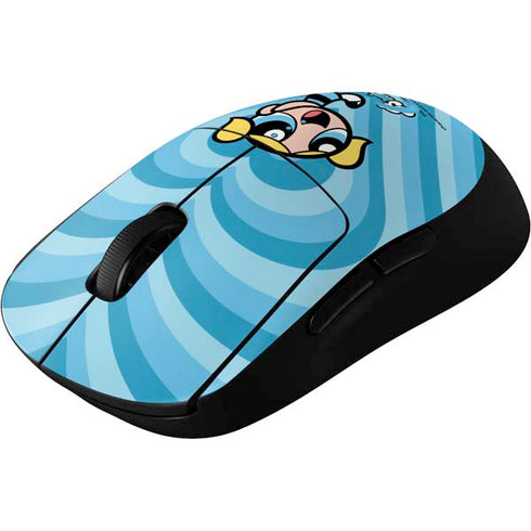 Cartoon Network Powerpuff Girls Bubbles Blue Hearts G Pro Wireless Gaming Mouse Skin