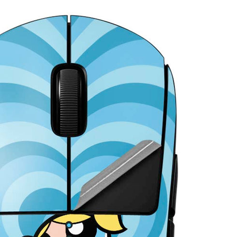 Cartoon Network Powerpuff Girls Bubbles Blue Hearts G Pro Wireless Gaming Mouse Skin