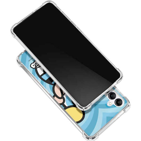 Cartoon Network Powerpuff Girls Bubbles Blue Hearts Galaxy A16 5G Clear Case