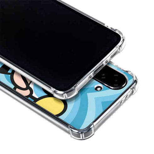 Cartoon Network Powerpuff Girls Bubbles Blue Hearts Galaxy A36 5G Clear Case