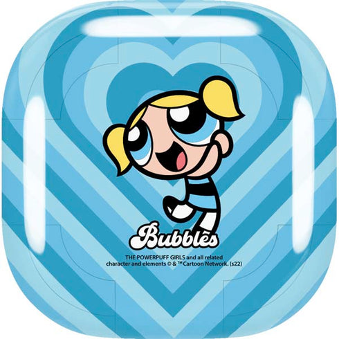 Cartoon Network Powerpuff Girls Bubbles Blue Hearts Galaxy Buds Live Skin