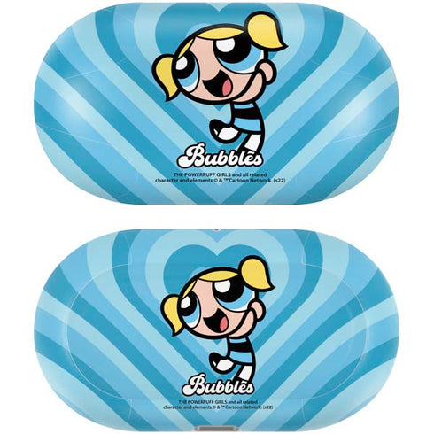 Cartoon Network Powerpuff Girls Bubbles Blue Hearts Galaxy Buds Plus Skin