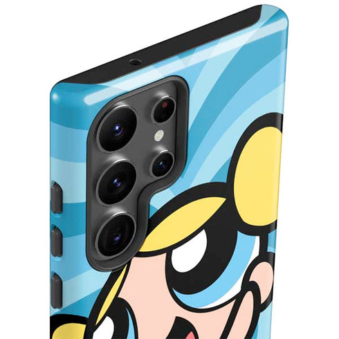 Cartoon Network Powerpuff Girls Bubbles Blue Hearts Galaxy S23 Ultra Pro Case