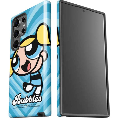 Cartoon Network Powerpuff Girls Bubbles Blue Hearts Galaxy S23 Ultra Pro Case