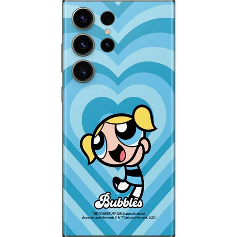 Cartoon Network Powerpuff Girls Bubbles Blue Hearts Galaxy Skins