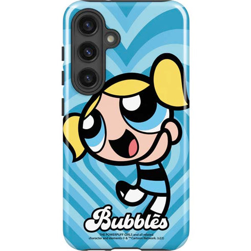 Cartoon Network Powerpuff Girls Bubbles Blue Hearts Galaxy S25 Plus Impact Case