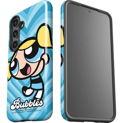Cartoon Network Powerpuff Girls Bubbles Blue Hearts Galaxy S25 Plus Impact Case