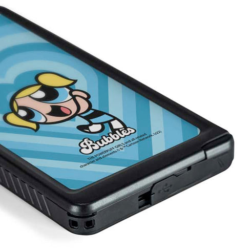Cartoon Network Powerpuff Girls Bubbles Blue Hearts Galaxy S24 Ultra Waterproof Case