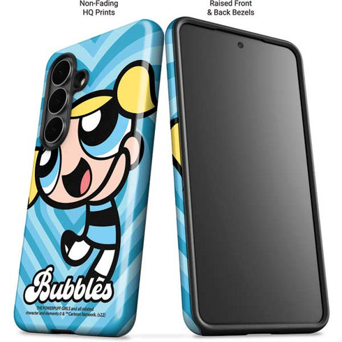 Cartoon Network Powerpuff Girls Bubbles Blue Hearts Galaxy S26 Impact Case