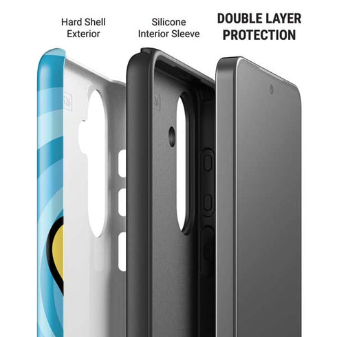 Cartoon Network Powerpuff Girls Bubbles Blue Hearts Galaxy S26 Plus Impact Case