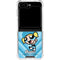 Cartoon Network Powerpuff Girls Bubbles Blue Hearts Galaxy Z Flip6 Clear Case
