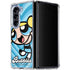 Cartoon Network Powerpuff Girls Bubbles Blue Hearts Galaxy Z Fold5 5G Clear Case