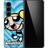 Cartoon Network Powerpuff Girls Bubbles Blue Hearts Galaxy Z Fold5 5G Skin
