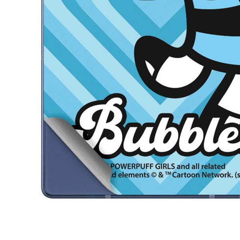 Cartoon Network Powerpuff Girls Bubbles Blue Hearts Galaxy Z Fold6 Skin