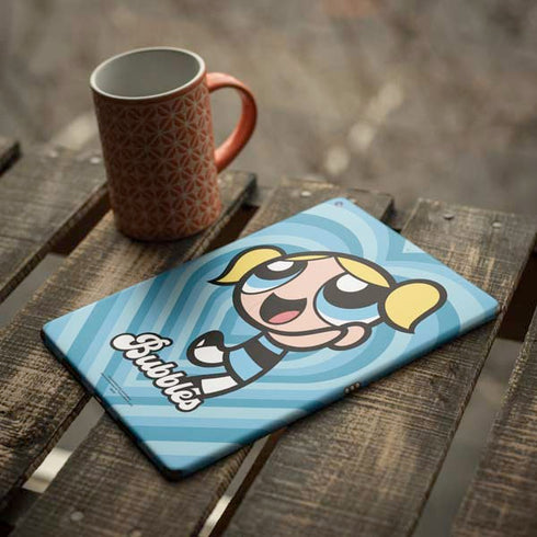 Cartoon Network Powerpuff Girls Bubbles Blue Hearts iPad Skins