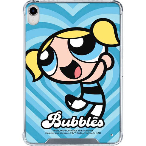 Cartoon Network Powerpuff Girls Bubbles Blue Hearts iPad 11th Gen (2025) Clear Case