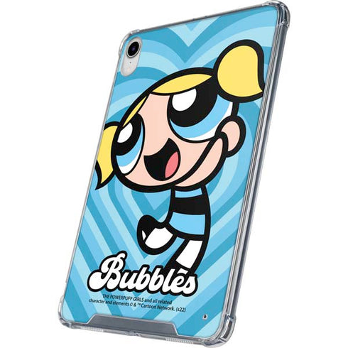 Cartoon Network Powerpuff Girls Bubbles Blue Hearts iPad 11th Gen (2025) Clear Case