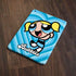 Cartoon Network Powerpuff Girls Bubbles Blue Hearts Apple iPad Skin