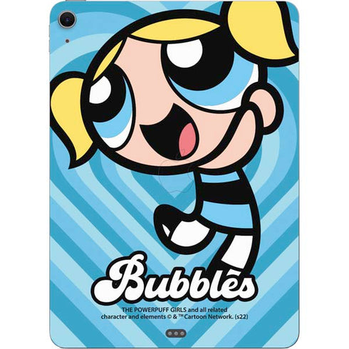 Cartoon Network Powerpuff Girls Bubbles Blue Hearts Apple iPad Air Skin