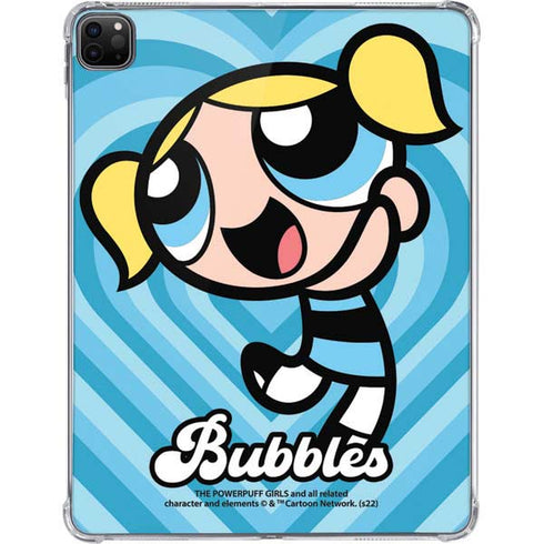 Cartoon Network Powerpuff Girls Bubbles Blue Hearts iPad Pro 11in (2024) Clear Case
