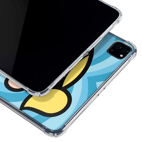 Cartoon Network Powerpuff Girls Bubbles Blue Hearts iPad Pro 11in (2024) Clear Case