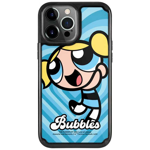 Cartoon Network Powerpuff Girls Bubbles Blue Hearts iPhone Cases