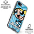 Cartoon Network Powerpuff Girls Bubbles Blue Hearts iPhone 16e Clear Case
