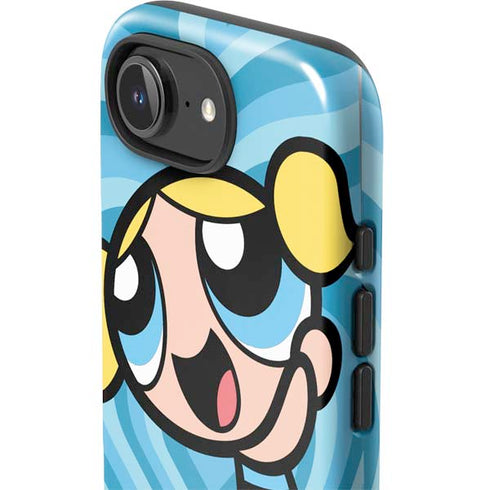 Cartoon Network Powerpuff Girls Bubbles Blue Hearts iPhone 16e Impact Case